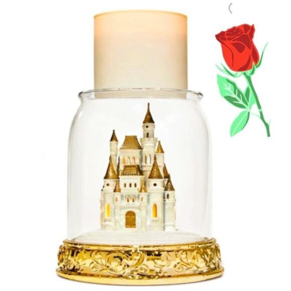Bath & Bodyworks x Disney Cinderella’s Castle Gold Light Up Candle Holder